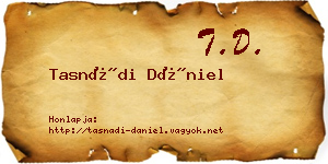 Tasnádi Dániel névjegykártya